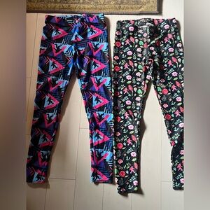 Pair of Printed Leggings with Sasquatch theme size small